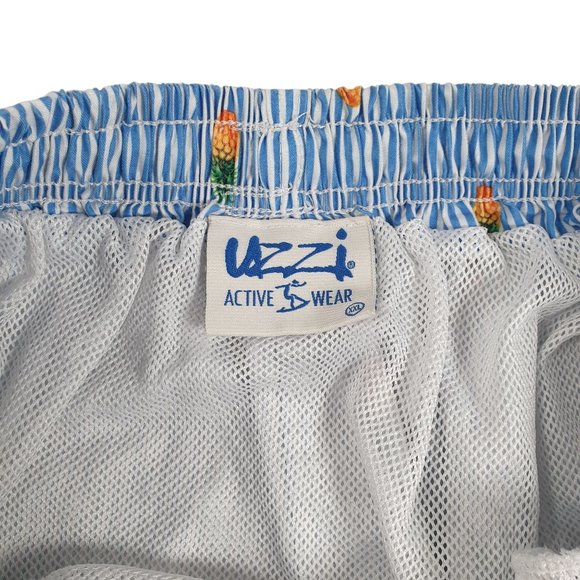 Uzzi Men Swim Trunks Drawstring 2XL Waist 30 Inch Pineapple Pool Party Vacation - Picture 4 of 7